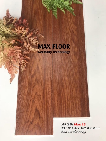 Sàn nhựa vân gỗ tự dính - Mã Max 15