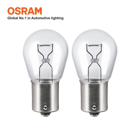 Combo 2 Bóng Đèn Sau 1 Tim OSRAM Original P21W 24V 21W (Chân Thẳng) - Nhập Khẩu Chính Hãng