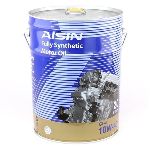 Nhớt Động Cơ AISIN ECFI104PLB 10W-40 CI4 / SL Fully Synthetic 20L - Nhập Khẩu Chính Hãng