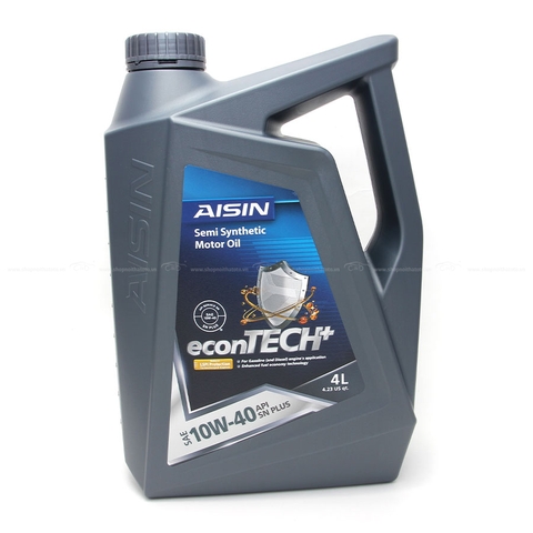 Nhớt Động Cơ AISIN ESSN1044P 10W-40 SN Plus Econtech+ Semi Synthetic 4L - Nhập Khẩu Chính Hãng