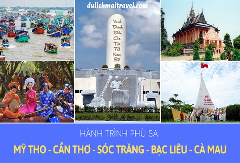 TOUR CẦN THƠ  - SÓC TRĂNG  BẠC LIÊU - CÀ MAU - ĐẤT MŨI