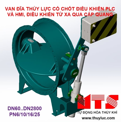 Van bướm (van đĩa) đóng nhanh DN1600 PN16 trọn bộ