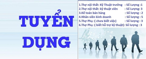 THÔNG BÁO TUYỂN DỤNG NHÂN VIÊN