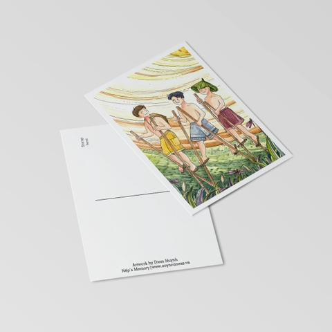 Postcard Cà kheo | Trò chơi tuổi thơ