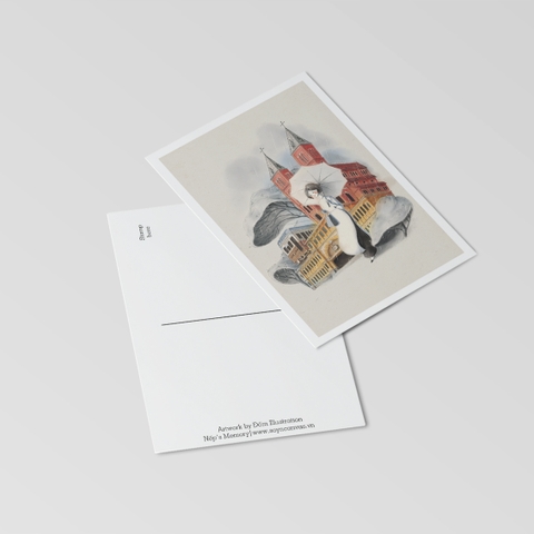 Postcard Cô gái Sài Gòn | Bản sắc văn hóa Việt Nam