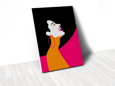 Tranh Lady fashion, pop art 01