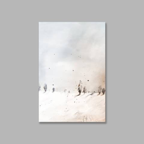 Tranh Abstract, Snow mountain, landscape SU0110