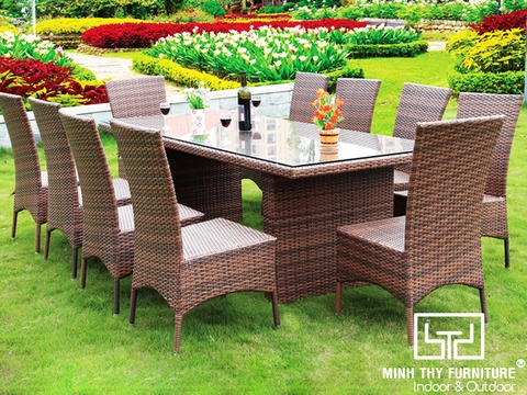 BÀN GHẾ ĂN NGOÀI TRỜI NHỰA GIẢ MÂY MT2A113