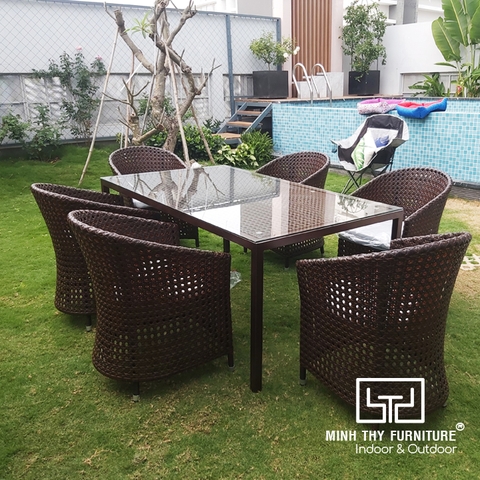 Bàn Ghế Nhựa Giả Mây MT2A157