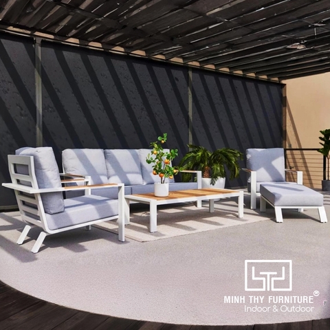Bàn Ghế Sofa Sắt Hộp MT1031