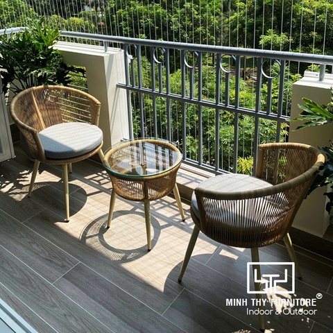 Bàn Ghế Ban Công Nhựa Giả Mây MT2A262