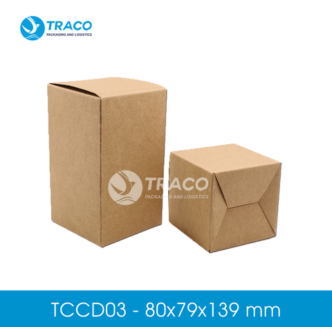 Combo 2000 hộp carton TRACOBOX TCCD03 - 80x79x139 mm