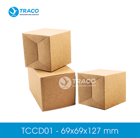 Combo 2000 hộp carton TRACOBOX TCCD01 - 69x69x127 mm