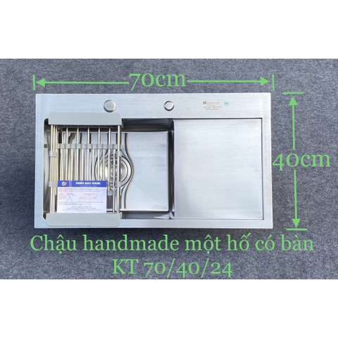 Chậu rửa bát 1 hố có bàn Kagol  H7040B