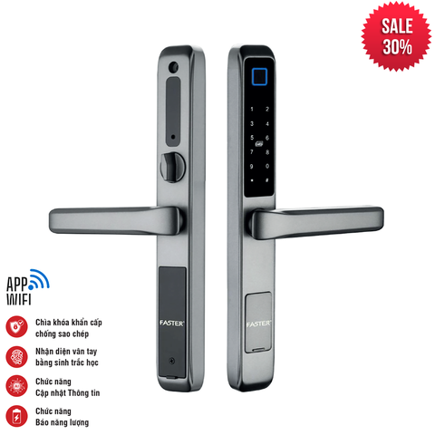 Khóa cửa nhôm FS6800 Grey