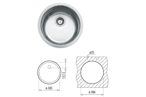 Chậu rửa bát Teka BE 39X18