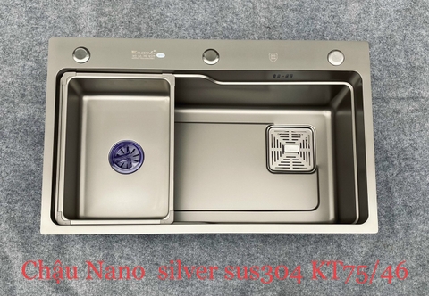 Chậu rửa bát Kagol 1 hố phủ Nano kháng khuẩn 7546