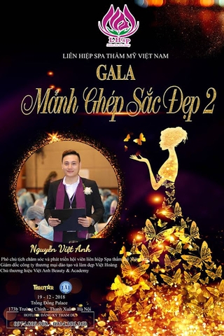 Nguyễn Việt Anh - Chủ thương hiệu Viet Anh Beauty & Academy tham dự Gala Mảnh ghép sắc đẹp II với đề cử Ngôi sao doanh nhân xuất sắc