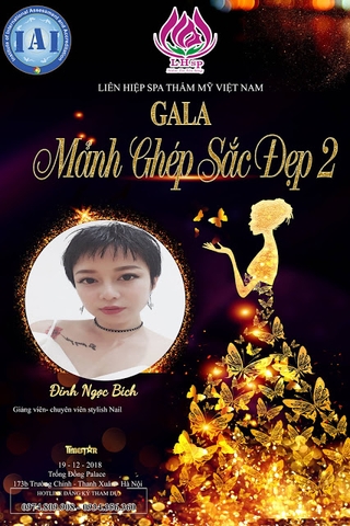 BÀN TAY VÀNG NGÀNH NAIL VIỆT NAM ĐINH NGỌC BÍCH THAM DỰ BUSINESS BEAUTY STAR AWARDS 2018