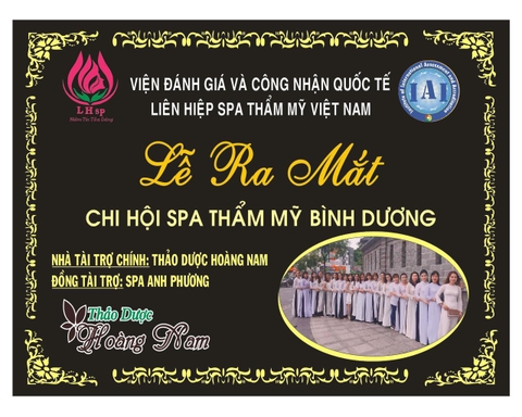 Chính thức công bố lễ ra mắt chi hội spa thẩm mỹ Bình Dương