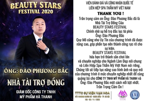 Công ty TNHH Mỹ phẩm Hà Thanh – Nhà tài trợ đồng tại sự kiện Beauty Stars Festival