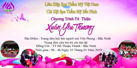 Chương trình từ thiện Xuân Yêu Thương của Chi hội spa thẩm mỹ Bắc Ninh