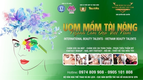 Tuyển sinh toàn quốc cho cuộc thi 'Ươm mầm tài năng ngành làm đẹp Việt Nam 2021'