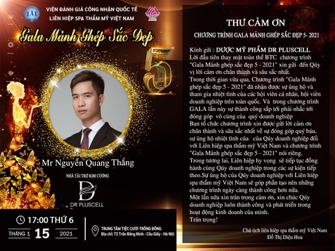 Công ty Quang Nguyễn trở thành Nhà tài trợ Kim cương tại Gala Mảnh ghép sắc đẹp 5
