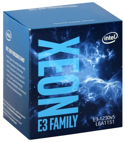 Intel® Xeon  E3 1230V5 - 3.4GHz / (4/8) / 8M Cache / NONE GPU  - Skylake