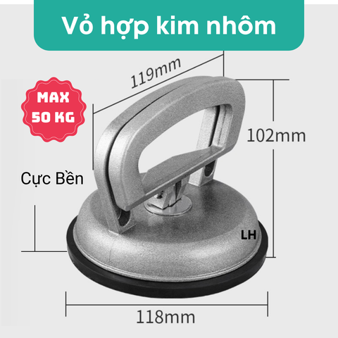 Tay Hít Gạch - Hít Kính Bằng Hợp Kim Nhôm Bền Chắc