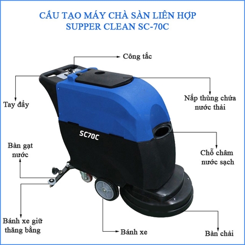 máy chà sàn liên hợp SupperClean SC-70C