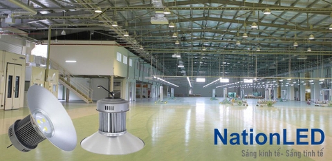 Đèn nhà xưởng Highbay UFO trụ nguyên khối Mono