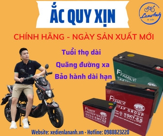 THAY BÌNH ẮC QUY XE ĐẠP ĐIỆN XMEN