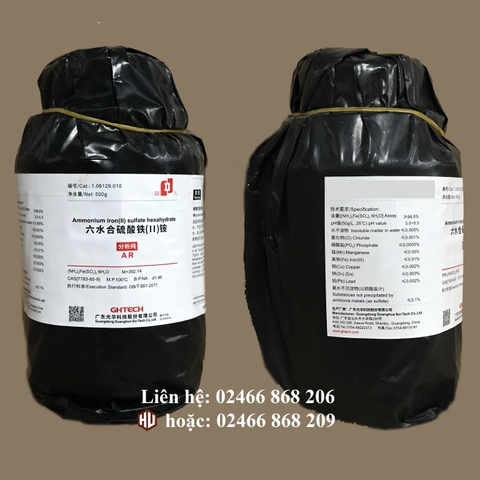 (NH4)2Fe(SO4)2.6H20 (Ammonium Iron (II) Sulfate Hexahydrate (Muối Mo) JHD/Sơn đầu