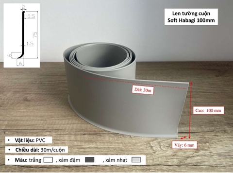 Len tường cuộn Soft Habagi 100mm