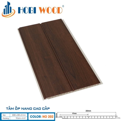 Tấm ốp nano Hobi Wood NO202