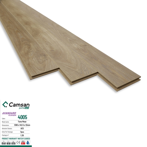 Sàn gỗ Camsan Aqua 4005 12mm
