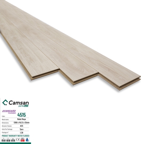 Sàn gỗ Camsan Aqua 4515 12mm