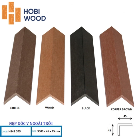 Nẹp Góc V HobiWood HB45G45