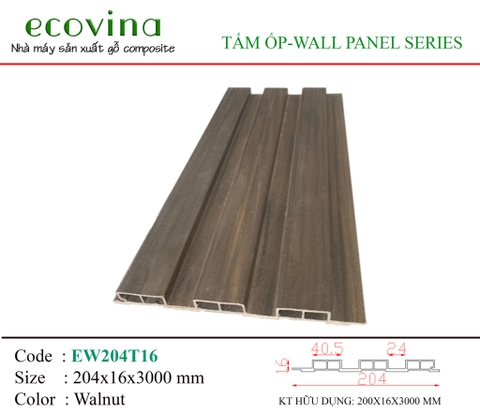 Lam Sóng Ecovina EW204T16 Walnut