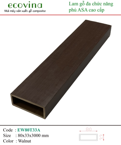 Thanh Lam Hộp Ecovina EW80T33A Walnut