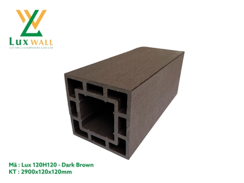 Trụ Cột Pergola Luxwall LUX120H120 Dark Brown