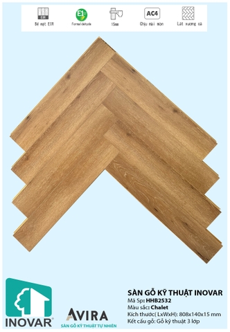 Sàn gỗ kỹ thuật Inovar HHB2532