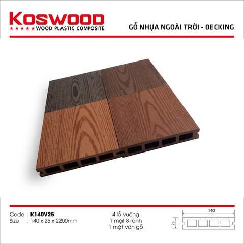 Sàn gỗ nhựa KosWood K140V25