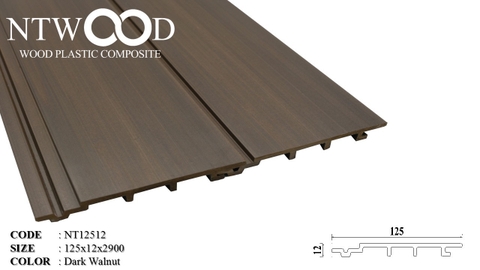 Tấm Ốp Trần, Tường NTWOOD NT12512 Dark Walnut