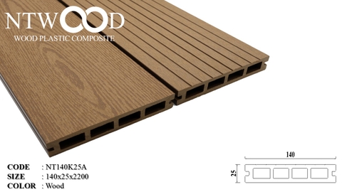 Sàn Gỗ Nhựa NTWOOD NT140K25A Wood