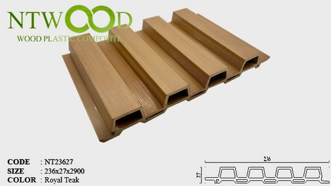 Lam Sóng Gỗ Nhựa NTWOOD NT23627 Royal Teak