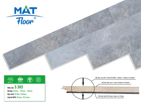 Sàn nhựa hèm khóa MatFloor S305