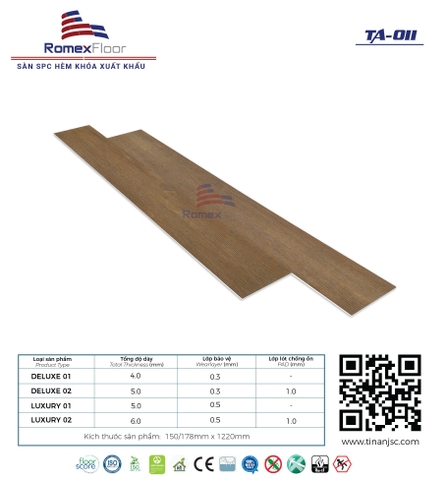 Sàn nhựa Romex Floor TA011