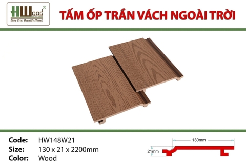 Tấm Ốp Gỗ Nhựa HWOOD HW148W21 Wood